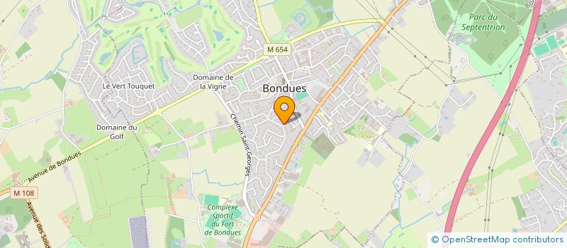 localisation de l'entreprise MADAME EMELINE LANNOEYE  BONDUES