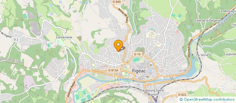 localisation de l'entreprise MADAME EMELINE LAPERGUE  FIGEAC