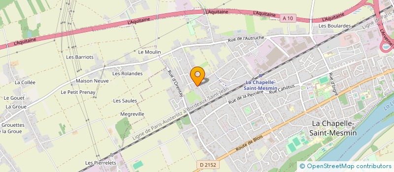 localisation de l'entreprise MADAME EMELINE LAUDE  LA CHAPELLE-SAINT-MESMIN