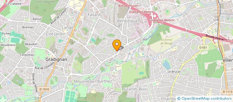 localisation de l'entreprise MADAME EMELINE LE GALLUDEC  GRADIGNAN