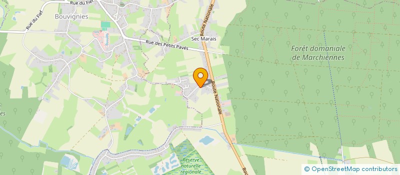 localisation de l'entreprise MADAME EMELINE LEBEL  MARCHIENNES