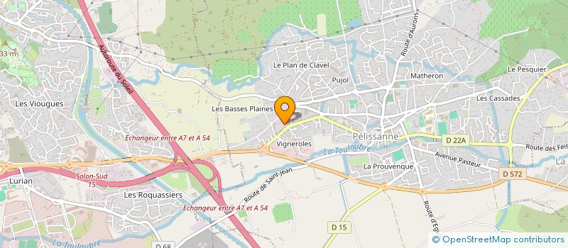 localisation de l'entreprise MADAME EMELINE LEBRAUD  PELISSANNE