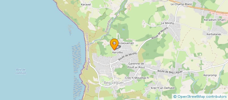 localisation de l'entreprise MADAME EMELINE LECHAUX  LANNION