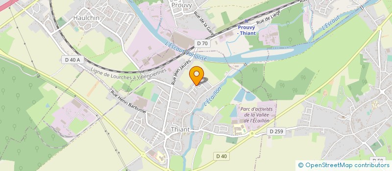 localisation de l'entreprise MADAME EMELINE LECLERC  THIANT