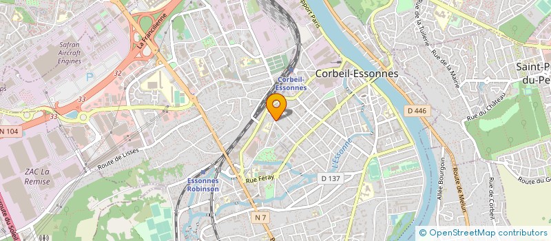 localisation de l'entreprise MADAME EMELINE LECLERC à CORBEIL-ESSONNES