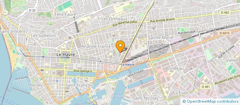 localisation de l'entreprise MADAME EMELINE LECOLLAIS  LE HAVRE