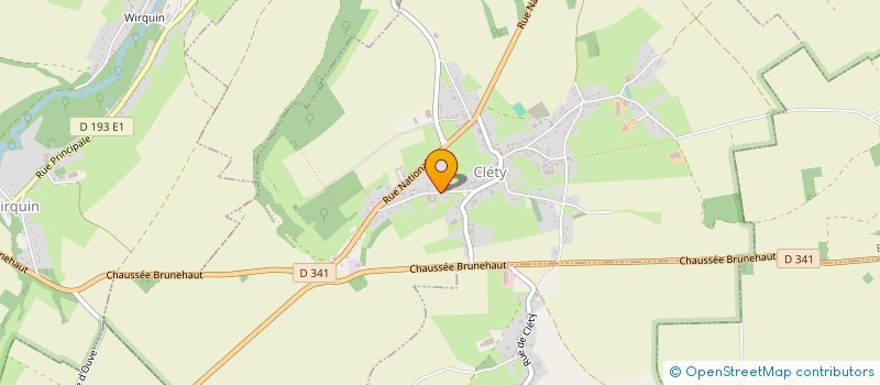 localisation de l'entreprise MADAME EMELINE LEROY  CLETY