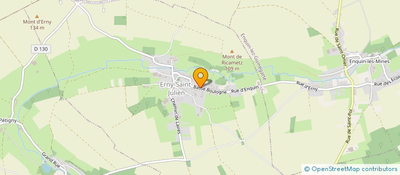 localisation de l'entreprise MADAME EMELINE LIEVIN  ERNY-SAINT-JULIEN