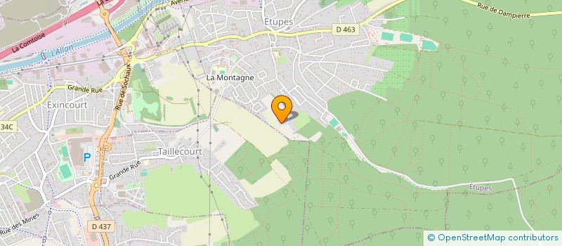 localisation de l'entreprise MADAME EMELINE LIPOTH  ETUPES