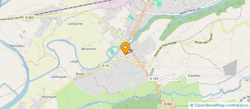 localisation de l'entreprise MADAME EMELINE LOUDOT  BRETENOUX