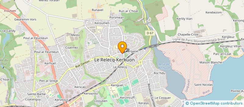 localisation de l'entreprise MADAME EMELINE LOUIS  LE RELECQ-KERHUON