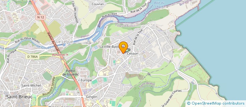 localisation de l'entreprise MADAME EMELINE LUCAS à SAINT-BRIEUC