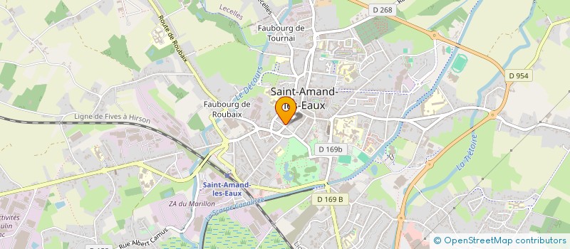 localisation de l'entreprise MADAME EMELINE MARCQ à SAINT-AMAND-LES-EAUX