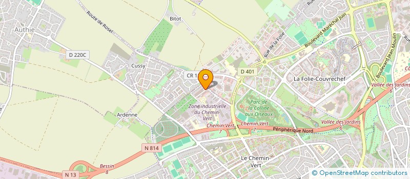 localisation de l'entreprise MADAME EMELINE MARTIN à CAEN