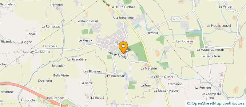 localisation de l'entreprise MADAME EMELINE MASSIN à L'HERMITAGE