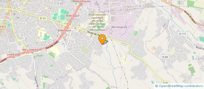 localisation de l'entreprise MADAME EMELINE MATHIEU  ALBI