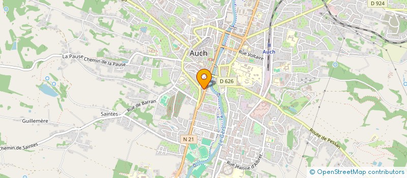 localisation de l'entreprise MADAME EMELINE MAURAN  AUCH