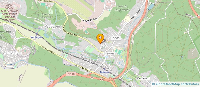 localisation de l'entreprise MADAME EMELINE MAYNARD  BIEVRES