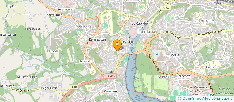 localisation de l'entreprise MADAME EMELINE MECHETTI à QUIMPER