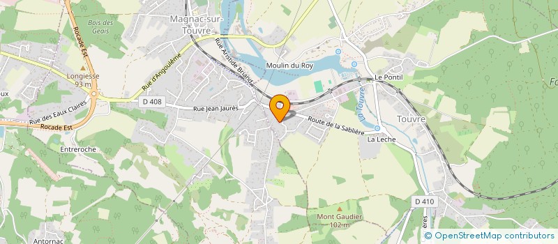 localisation de l'entreprise MADAME EMELINE MERIET  TOUVRE