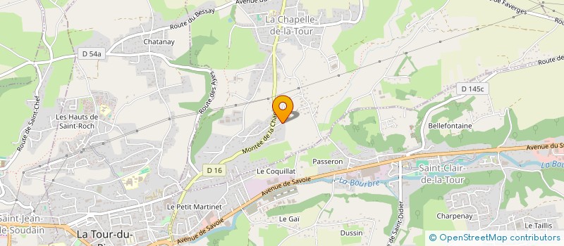 localisation de l'entreprise MADAME EMELINE MICHAUT  LA CHAPELLE-DE-LA-TOUR