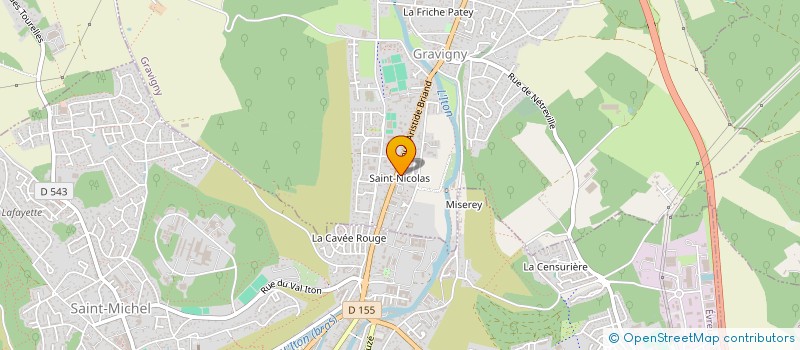 localisation de l'entreprise MADAME EMELINE MOREL à GRAVIGNY