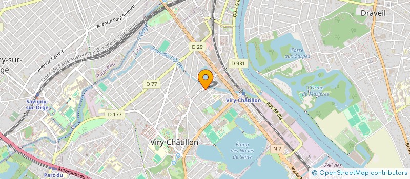 localisation de l'entreprise MADAME EMELINE MORIN à VIRY-CHATILLON