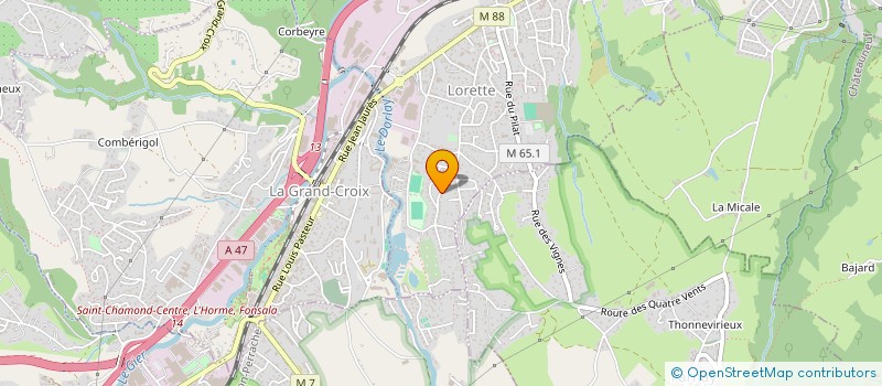 localisation de l'entreprise MADAME EMELINE MOUNIOLOUX  LORETTE