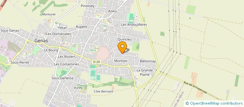 localisation de l'entreprise MADAME EMELINE MOUREY  GENAS