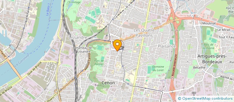 localisation de l'entreprise MADAME EMELINE NELLER  CENON