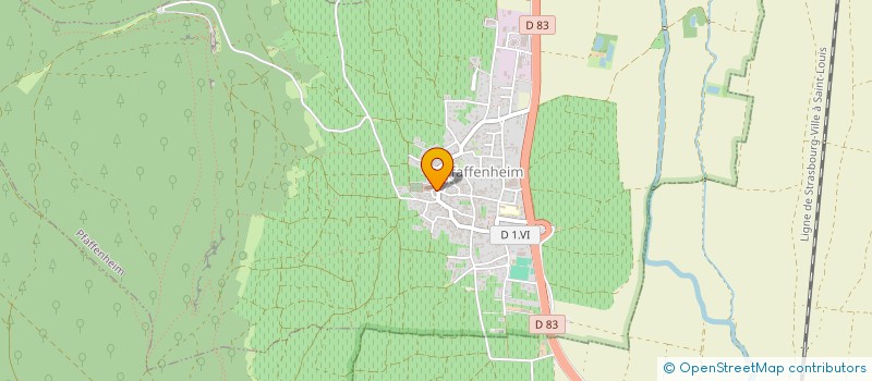 localisation de l'entreprise MADAME EMELINE ORBAN  PFAFFENHEIM