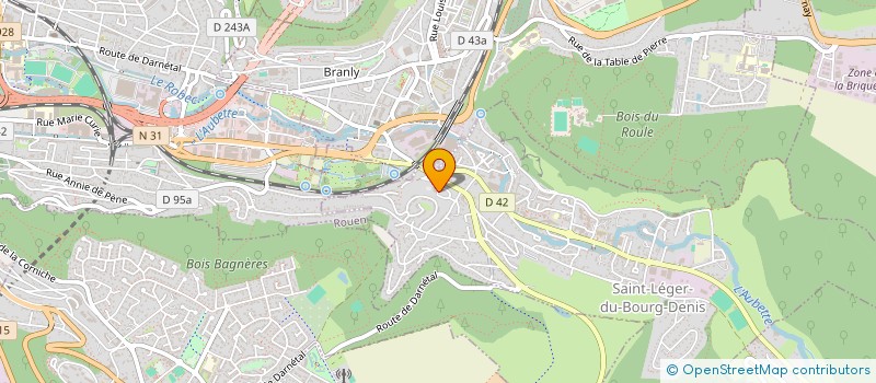 localisation de l'entreprise MADAME EMELINE OUROUX  SAINT-LEGER-DU-BOURG-DENIS