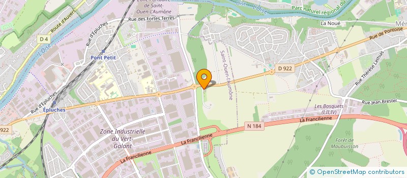 localisation de l'entreprise MADAME EMELINE PASQUINELLI  SAINT-OUEN-L'AUMONE