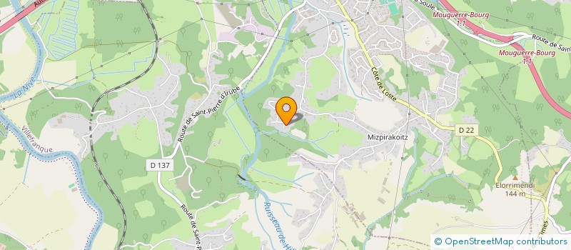 localisation de l'entreprise MADAME EMELINE PERCHER  SAINT-PIERRE-D'IRUBE