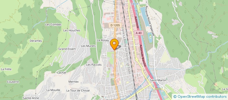 localisation de l'entreprise MADAME EMELINE PERRAY  SALLANCHES