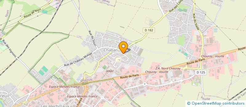 localisation de l'entreprise MADAME EMELINE POUILLIOU  CHAURAY