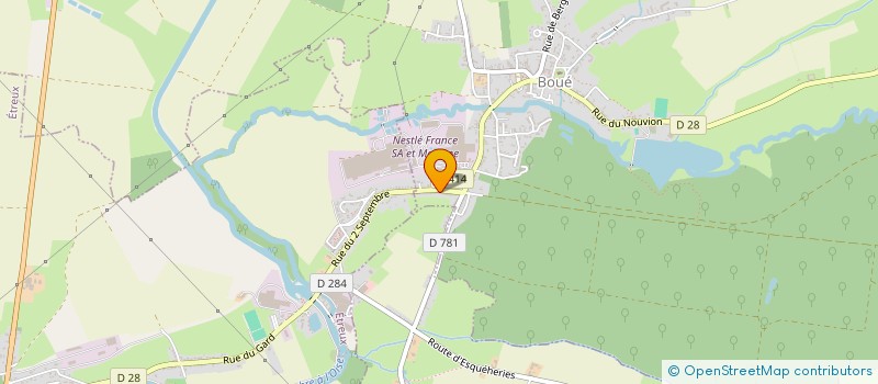 localisation de l'entreprise MADAME EMELINE POULIN à BOUE