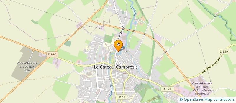 localisation de l'entreprise MADAME EMELINE PRADELS  LE CATEAU-CAMBRESIS