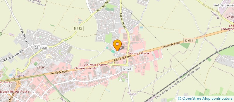 localisation de l'entreprise MADAME EMELINE RAGOT  CHAURAY