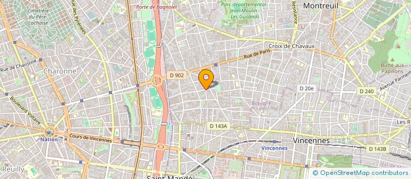 localisation de l'entreprise MADAME EMELINE RAPHANAUD à MONTREUIL