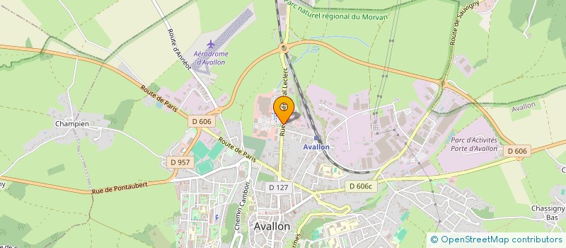 localisation de l'entreprise MADAME EMELINE RAVRAT à AVALLON