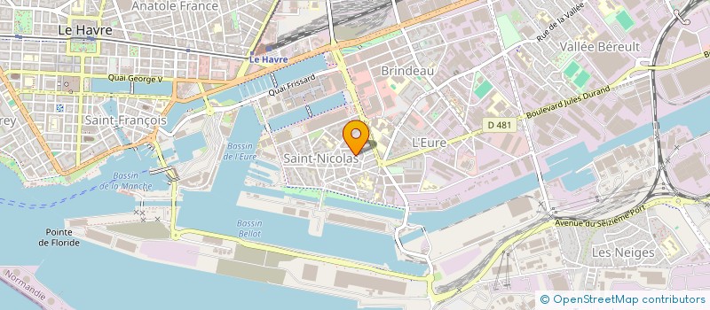 localisation de l'entreprise MADAME EMELINE RECHER  LE HAVRE