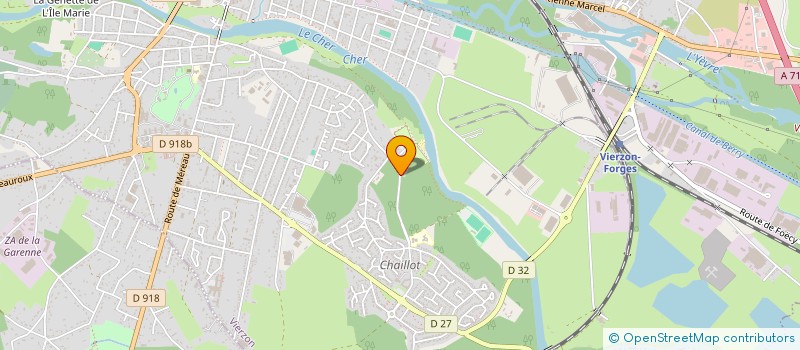 localisation de l'entreprise MADAME EMELINE RENAUDAT  VIERZON