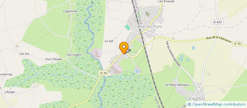 localisation de l'entreprise MADAME EMELINE RENOUF  SAINTE-MERE-EGLISE