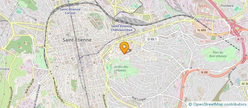 localisation de l'entreprise MADAME EMELINE RIBEIRO  SAINT-ETIENNE