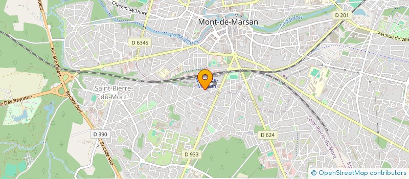 localisation de l'entreprise MADAME EMELINE RIVAUD  DAX