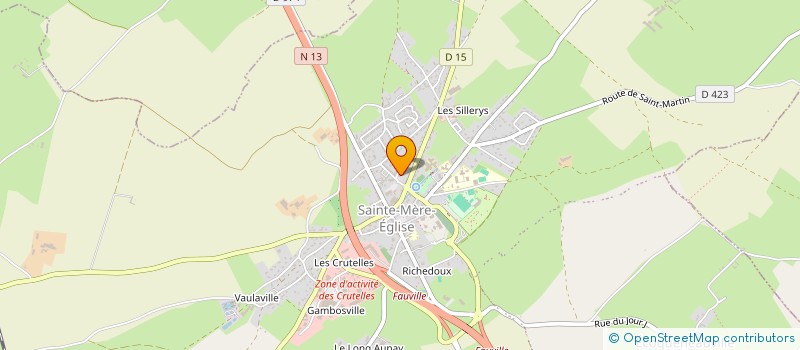 localisation de l'entreprise MADAME EMELINE ROBERT  SAINTE-MERE-EGLISE