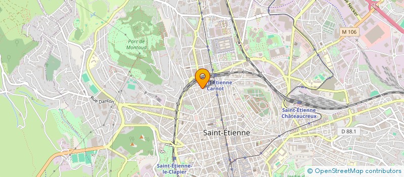 localisation de l'entreprise MADAME EMELINE RUEL  SAINT-ETIENNE