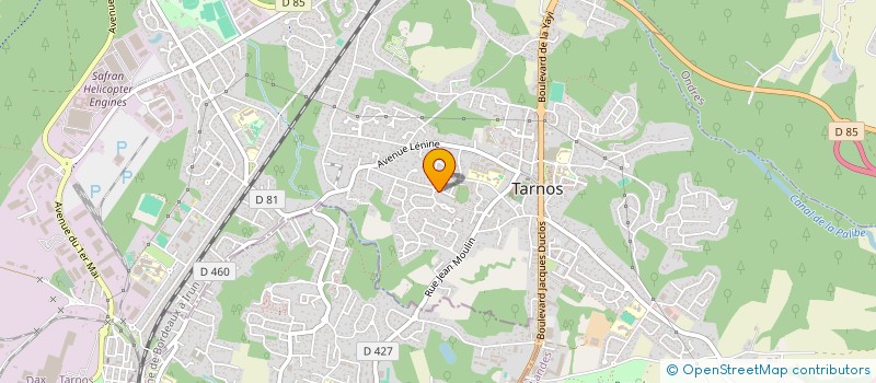 localisation de l'entreprise MADAME EMELINE SANZ  TARNOS