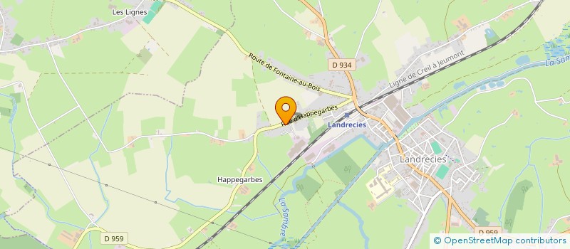 localisation de l'entreprise MADAME EMELINE SIMONEAUX  LANDRECIES